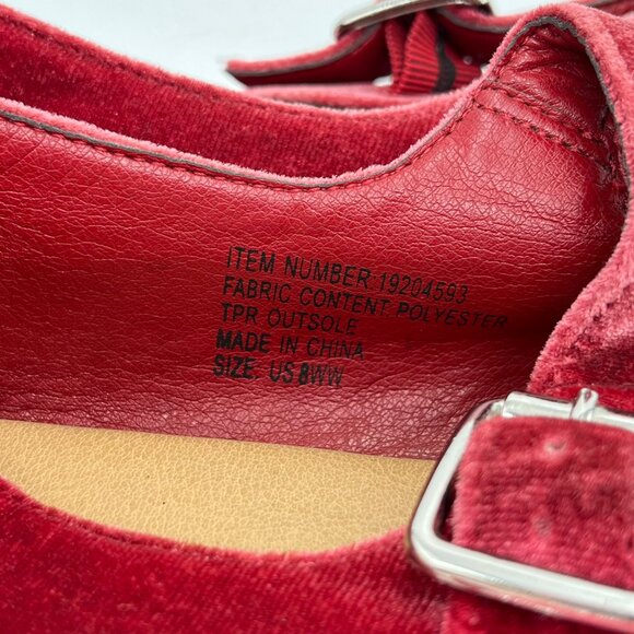 Torrid Berry Pink/Red Mary Jane Flats - Size 8WW - Picture 6 of 9